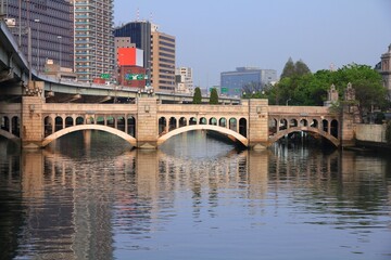 Sticker - Suishobashi Bridge in Osaka, Japan