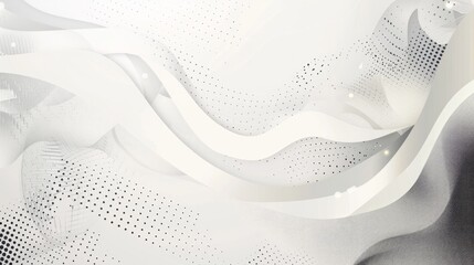 Wall Mural - A vector design concept featuring a halftone white and grey background, suitable for decorative web layouts, posters, banners, and more