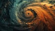 Nature's Wrath Unleashed: Satellite Photography of a Monstrous Cyclone.