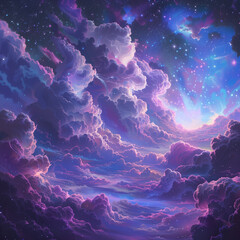 Wall Mural - image of space and cosmic bodies. ai generated