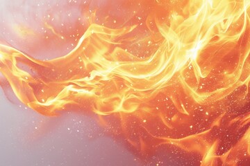 Wall Mural - Fire and flames in motion