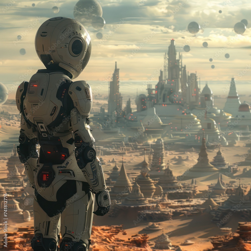 Androids the pinnacle of singularity navigate the complexities of time ...