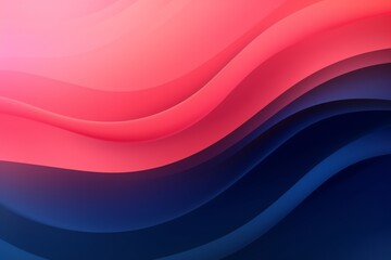 Wall Mural - coral pink to midnight blue abstract fluid gradient design, curved wave in motion background for ban