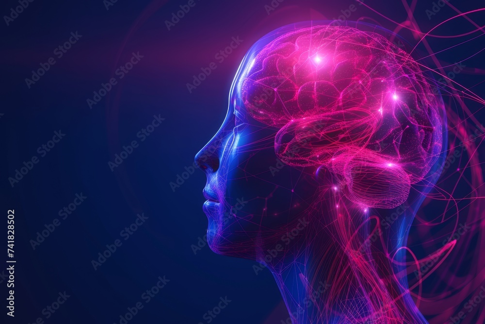 AI Brain Chip planning. Artificial Intelligence multi store model human ...