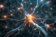 AI Brain Chip cognitive enhancement innovation. Artificial Intelligence memory controller mind neurotransmitter transporter regulation axon. Semiconductor pdgf circuit board vomiting