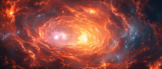 Wall Mural - Mysterious portal surrounded by swirling clouds and shimmering light, hinting at the possibility of other dimensions and realms