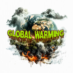 Wall Mural - Global warming.