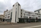 Fototapeta Do pokoju - L'école privée supérieure de communication ISCOM, vue de l'extérieur, ville de Lyon, département du Rhône, France
