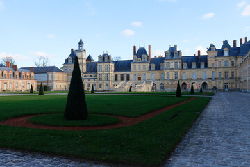 Wall Mural - Beautiful Medieval landmark - royal hunting castle Fontainbleau.