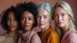 © Sergio Lucci - Studio headshot of beautiful multiethnic women with natural beauty and great skincare.