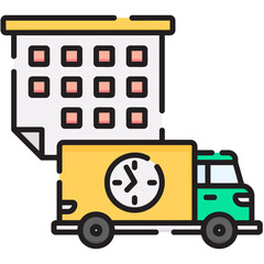 Poster - Delivery Scheduling Illustration