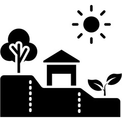 Wall Mural - Land Management Icon