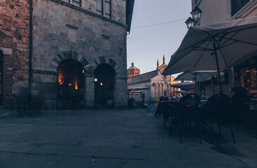 Sticker - View at Massa Marittima in Tuscany - Italy