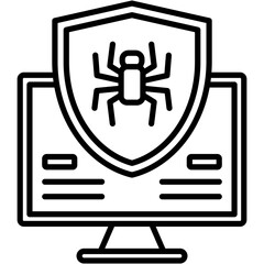 Canvas Print - antivirus icon