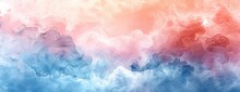 Peaceful Pastel Watercolor Background: Soft Washes Creating A Dreamy Cloud Effect For Desktops