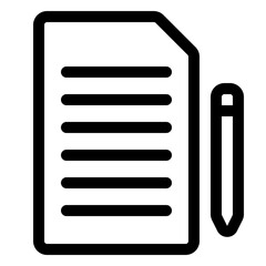 Sticker - notepad icon