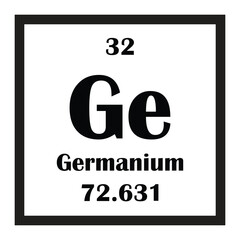 Wall Mural - Germanium chemical element icon