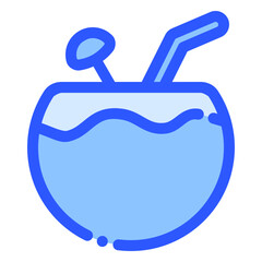 Sticker - coconut drink icon