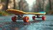 skateboard for Concept of activity, sport, extreme, hobby, motion, leisure