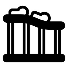 Sticker - roller coaster icon