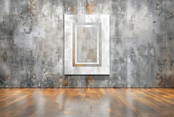 modern white wooden hallway, in the style of large canvas paintings, zen-inspired, light brown and bronze