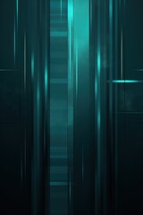 Wall Mural - Dark Teal grunge stripes abstract banner design. Geometric tech background. Vector illustration