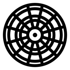 Sticker - dartboard icon