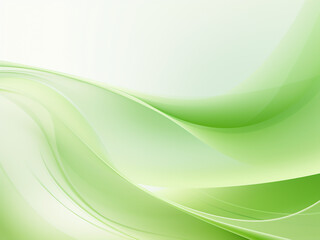 Wall Mural - creative shapes on a green bg. ai generation.