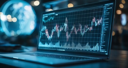  Investment analysis in progress - A trader's digital workspace