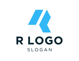 Poster - The logo design is about R Logo and was created using the Corel Draw 2018 application with a white background.