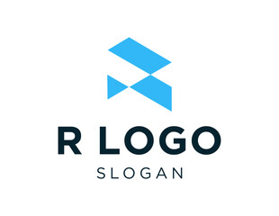 Poster - The logo design is about R Logo and was created using the Corel Draw 2018 application with a white background.