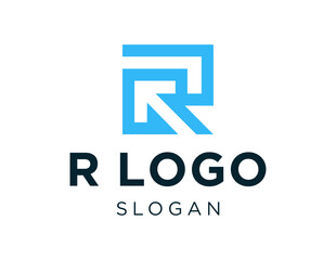 Poster - The logo design is about R Logo and was created using the Corel Draw 2018 application with a white background.