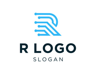 Poster - The logo design is about R Logo and was created using the Corel Draw 2018 application with a white background.
