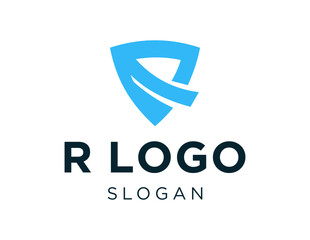 Poster - The logo design is about R Logo and was created using the Corel Draw 2018 application with a white background.