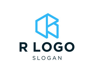 Poster - The logo design is about R Logo and was created using the Corel Draw 2018 application with a white background.
