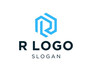 Poster - The logo design is about R Logo and was created using the Corel Draw 2018 application with a white background.