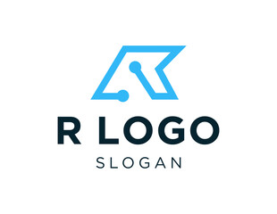 Poster - The logo design is about R Logo and was created using the Corel Draw 2018 application with a white background.