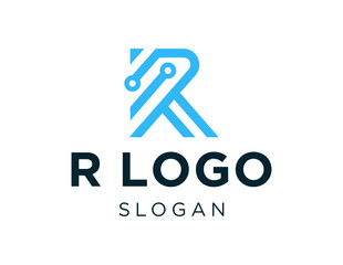 Poster - The logo design is about R Logo and was created using the Corel Draw 2018 application with a white background.