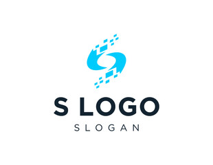 Poster - The logo design is about S Logo and was created using the Corel Draw 2018 application with a white background.