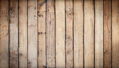 Wall Mural - old wood plank wall background