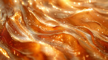 Texture Of Liquid Gold Ripples With A Hypnotic Fluidlike Surface