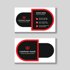 Wall Mural - Professional modern business card design template, visiting card