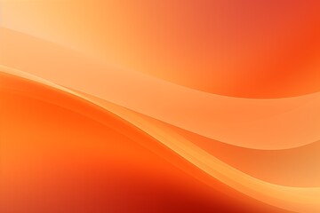 Canvas Print - Orange gradient wave background. Orange curve banner.