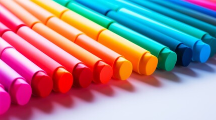 Poster - Highlighter pens in various colors Generative AI