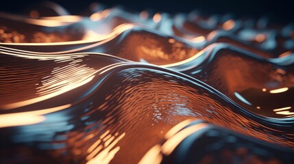 Poster - Generative AI Layered patterns and textures blending to produce an abstract and textured background.