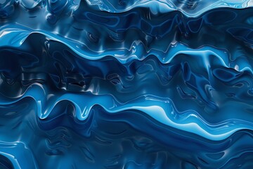 Close Up View of Blue Surface. Generative AI