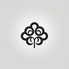 Poster - Generative AI flat tree icon