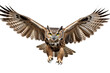 3D Great Horned Owl bird