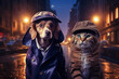 dog and cat detective