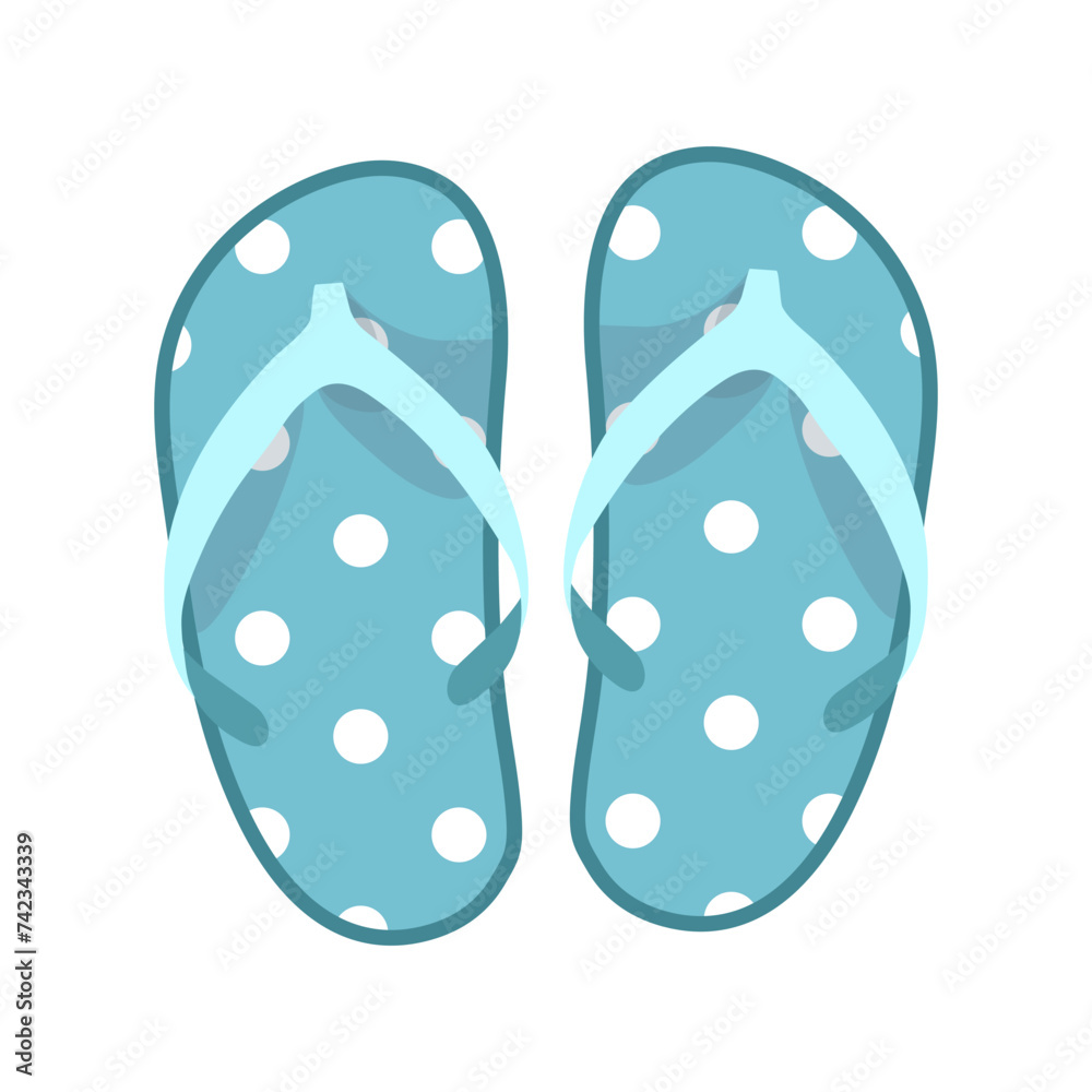 Vector vietnamese flip flops isolated on white background. Vietnamese ...